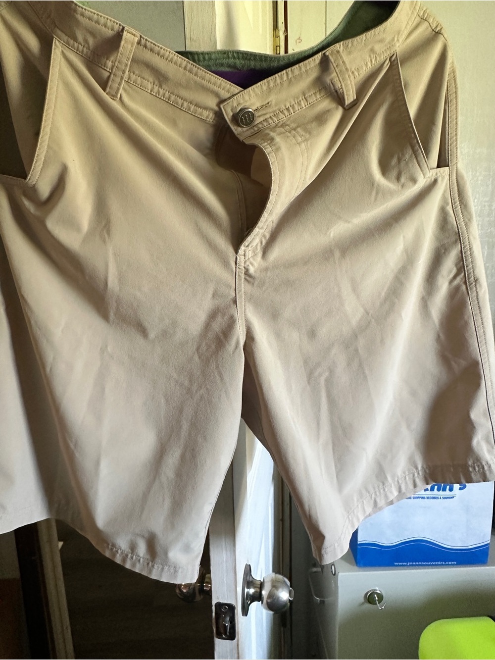 Magellan Outdoors Men's Flat Front Shorts - Khaki